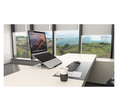 KENSINGTON Notebook állvány-alumínium (Easy Riser™ Aluminum Laptop Riser), szürke