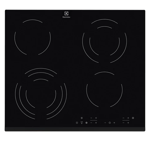 Electrolux EHF6343FOK hob Black Built-in 60 cm Ceramic 4 zone(s)