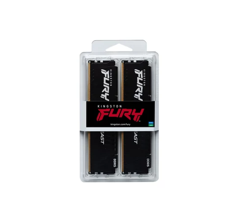 Kingston Technology FURY Beast 32GB 4800MT/s DDR5 CL38 DIMM (Kit of 2) Black