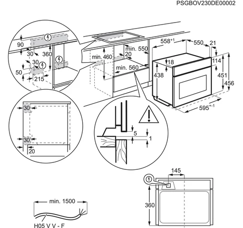 ELECTROLUX LVL8E09Z oven