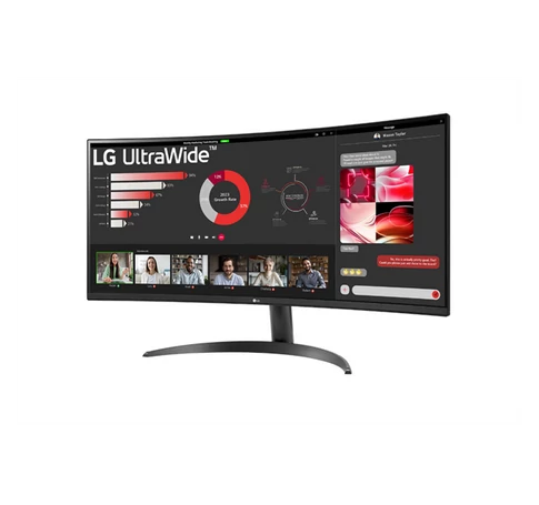LG ívelt monitor 34" 34WR50QK, 3440x1440, 21:9, 300cd/m2, 5ms, HDMIx2/DisplayPort