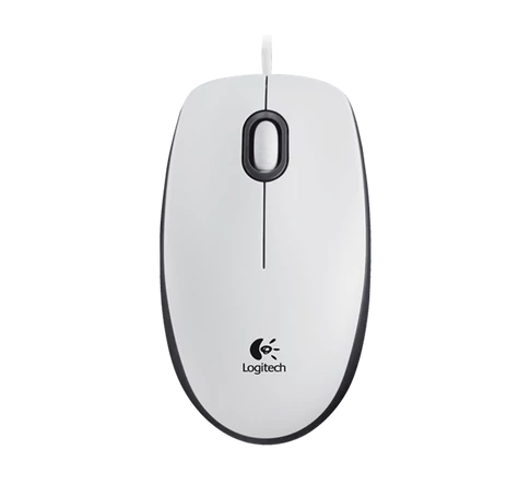 LOGITECH Egér - M100 Vezetékes Optikai, Fehér