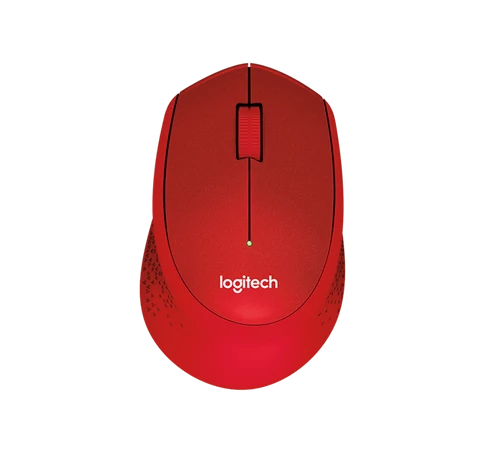 LOGITECH Egér - M330 Silent Plus Vezeték Nélküli Optikai, Piros