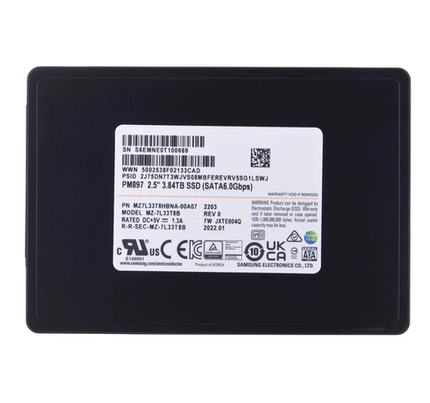 SSD Samsung PM897 3.84TB SATA 2.5" MZ7L33T8HBNA-00A07 (DWPD 3)