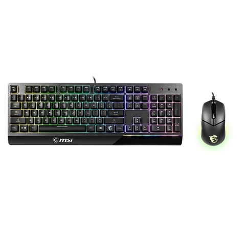 MSI ACCY VIGOR GK30 COMBO Gaming Keyboard + Optical Mouse, HUN, Black