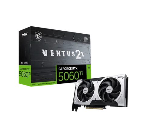 MSI Videokártya PCI-Ex16x nVIDIA RTX 5060 Ti VENTUS 2X PLUS 8GB DDR7 OC