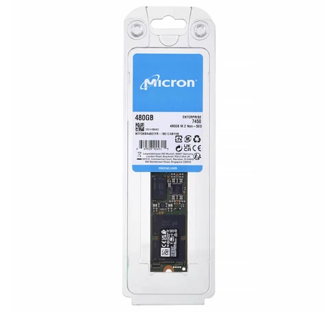 SSD Micron 7450 PRO 480GB M.2 (22x80) NVMe PCI 4.0 MTFDKBA480TFR-1BC1ZABYYR (DWPD 1)