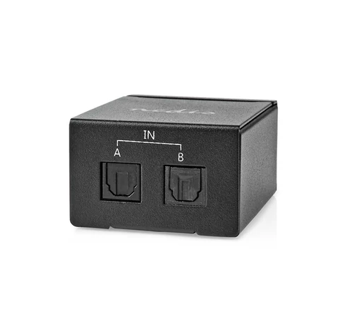 Nedis ASWI2512BK digitális audio kapcsoló 2x Toslink