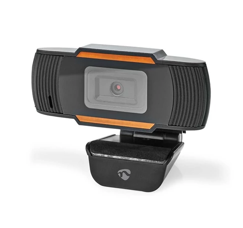Nedis WCAM100BK (webcam) webkamera 1920x1080 full Hd, 30fps, sztereo mikrofon, lencsevédő