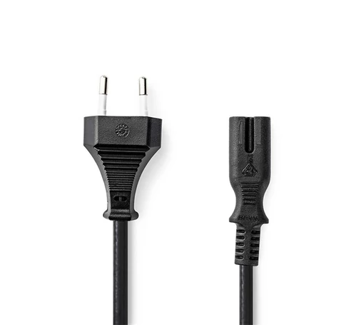 Nedis CEGL11040BK50 tápkábel IEC-320-C7, 2 x 0.75 mm, hossz 5m