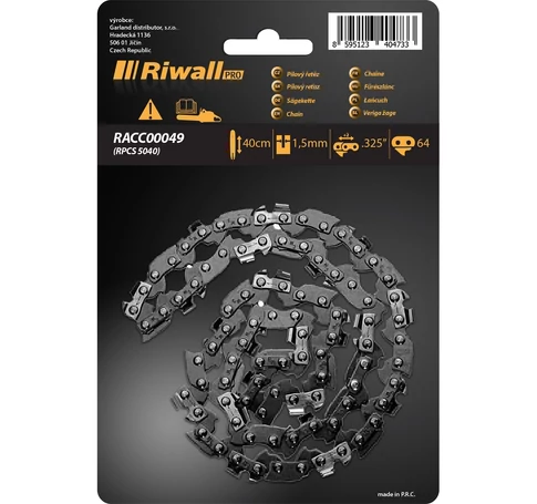 Riwall PRO Fűrészlánc .325" 1,5 mm (16"-os vezetőlemez) 64 láncszem