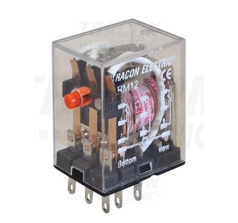 Miniatűr relé  12V DC / 3×CO, (3A, 230V AC / 28V DC)