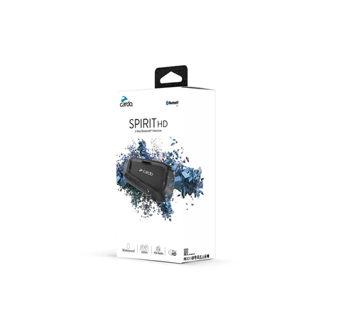 Cardo Spirit HD motorcycle intercom 2 channels 600 m Black