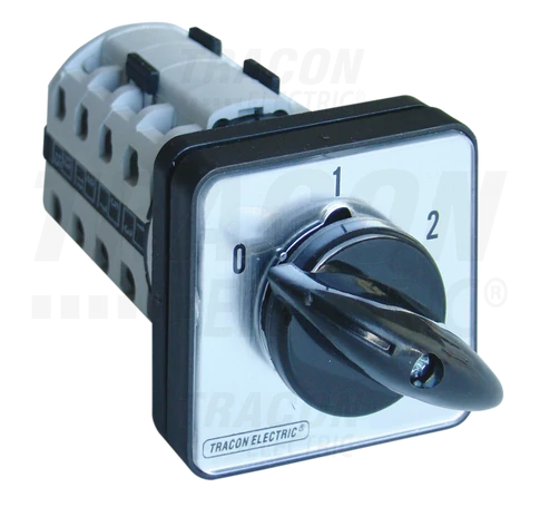 Tokozott dahlander motorkapcsoló  400V, 50Hz, 25A, 7,5kW, 48×48mm, IP65