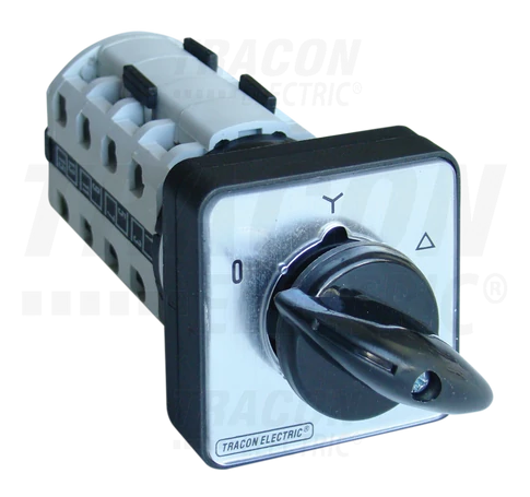 Tokozott közvetlen Y-D motorkapcsoló  400V, 50Hz, 20A, 5,5kW, 48×48mm, IP65