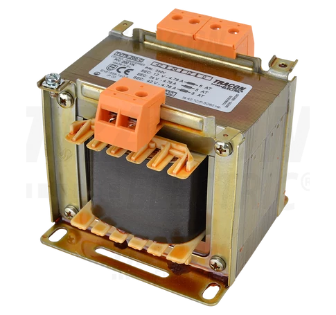 Normál, egyfázisú kistranszformátor  230V / 12-24-42V, max.250VA