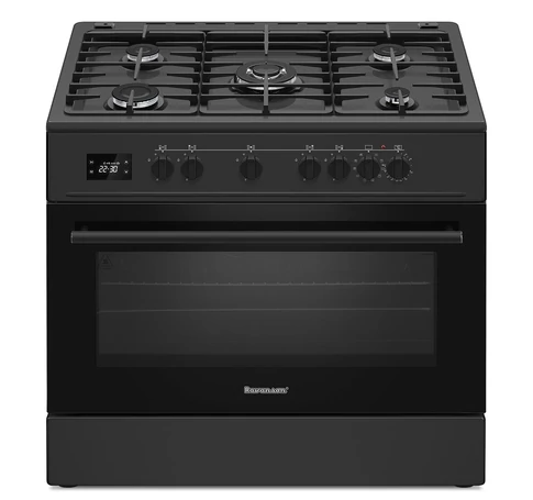 Ravanson KWGE-K90 Cheff Modern Black gas and electric cooker (black)