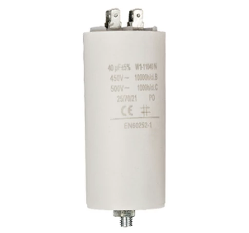 Kondenzátor 450V + Earth 40.0uf / 450 v + Aarde