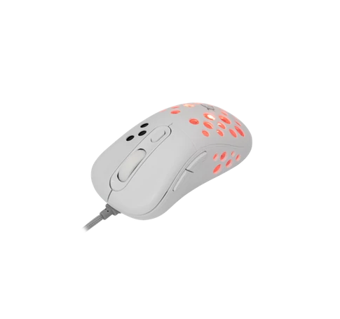 WHITE SHARK AZRAEL-W, GM-5013W gamer egér,6D, fehér, 7200 dpi, RGB