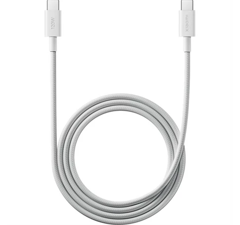 XIAOMI BHR087KGL 6A Fonott kábel, USB-C - USB-C, 1m, Fehér