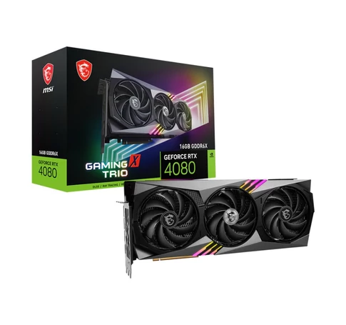 MSI GeForce RTX 4080 16 GB GAMING X TRIO NVIDIA GDDR6X DLSS 3