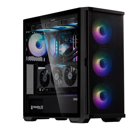 ZALMAN Ház Midi ATX Z10 DUO Tápegység nélkül, Fekete RGB