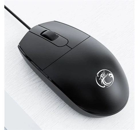IMICE Vezetékes egér optikai, M1/M9, 1000dpi, USB, Fekete