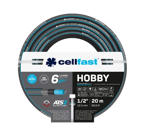 CELLFAST Locsolótömlő 6 rétegű HOBBY 1/2&quot  20 m