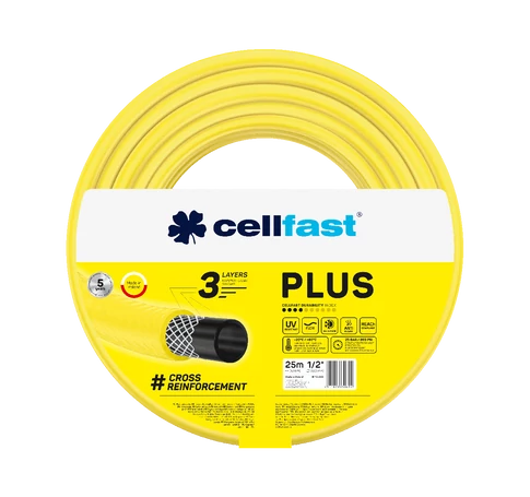 CELLFAST Locsolótömlő 3 rétegű PLUS 1/2&quot  25 m