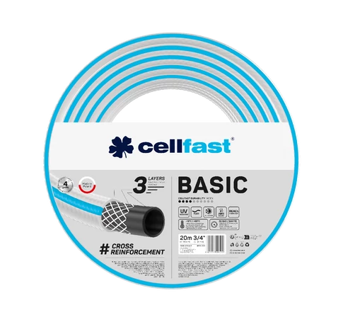 CELLFAST Locsolótömlő 3 rétegű BASIC 3/4&quot  20 m