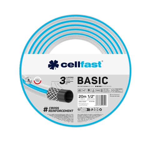 CELLFAST Locsolótömlő 3 rétegű BASIC 1/2&quot  20 m