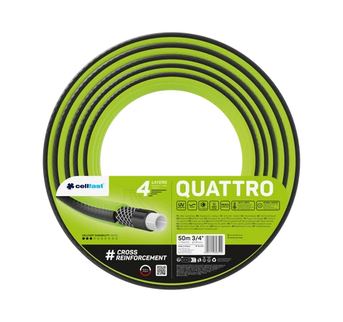 CELLFAST Locsolótömlő 4 rétegű QUATTRO 3/4&quot  50 m