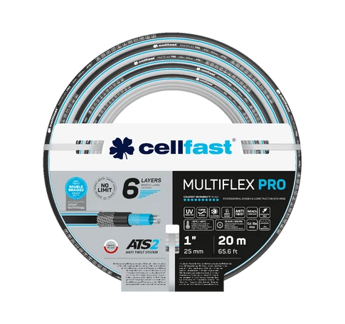CELLFAST Locsolótömlő 6 rétegű MULTIFLEX ATSV 1&quot  20 m