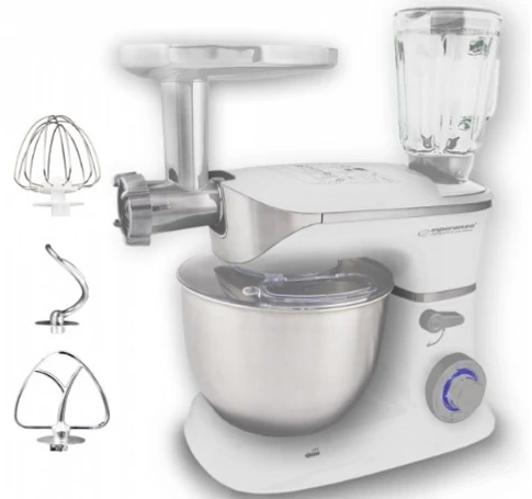 Esperanza EKM025 food processor 1000 W 5 L Stainless steel, White