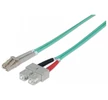 Intellinet 751094 száloptikás kábel 5 M LC SC OM3 Türkizkék