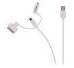 3 az 1-ben Szinkron és Töltő kábel USB A Dugó - Micro B Dugasz 1.00 m Fehér