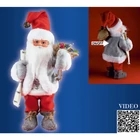 Kép 2/4 - Home KDD 32 táncoló, zenélő mikulás, 30 cm magas