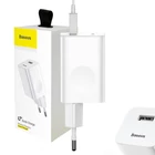 Kép 1/8 - Baseus töltő gyorstöltő, USB, QC 3.0, 24 W (fehér)