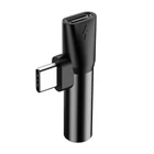 Kép 2/6 - Baseus USB-C-USB-C+Mini Jack 3,5 mm audio adapter (fekete)