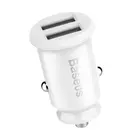 Kép 3/3 - Baseus Grain 2x USB 5V 3.1A autós töltő (fehér)