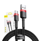 Kép 7/7 - USB-kábel USB-C-hez Baseus Cafule 3A 1m (piros-fekete)