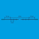 Kép 3/3 - Home DLI 200/WW LED-es fényfüzér, 10 m / 200 db melegfehér LED, állófényű, fehér vezeték, sorolható, kül- és beltéri kivitel