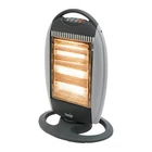 Kép 2/5 - Home FK 21 álló elektromos halogén hősugárzó fűtőtest, 400W/800W/1200W, oszcillálás, IP20 védelem, fekete/ezüst