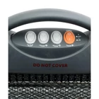 Kép 3/5 - Home FK 21 álló elektromos halogén hősugárzó fűtőtest, 400W/800W/1200W, oszcillálás, IP20 védelem, fekete/ezüst
