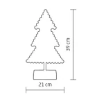 Kép 3/3 - Home KAD 19 PINE karácsonyfa asztaldísz, 20 db LED, ABS műanyag, 21 x 39 cm