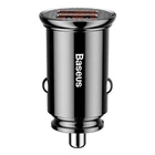 Kép 2/7 - Baseus Circular autós gyorstöltő 2xUSB, QC 3.0, 5A, 30W (fekete)
