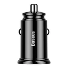 Kép 4/7 - Baseus Circular autós gyorstöltő 2xUSB, QC 3.0, 5A, 30W (fekete)