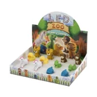 Kép 2/2 - Home Kids LED ZOO állatfigurás kulcstartó, műanyag, hang- és fényhatás, 12 db