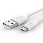 Kép 1/7 - UGREEN USB-Micro USB kábel, QC 3.0, 2.4A, 2m (fehér)