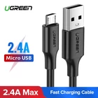 Kép 2/7 - UGREEN USB-Micro USB kábel, QC 3.0, 2.4A, 2m (fehér)